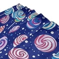 thumbnail image 3 of Yayeee Shower Curtain with Hooks 72"x72" Waterproof Fabric Bathroom Hanging Decor, Blue Colorful Candies, 3 of 5