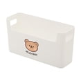 thumbnail image 2 of Homerr Storage Box Storage Case Storage Box Large Capacity Smooth Surface Handle Design Cartoon Bear Pattern Cabinet Sundries Storage Basket Household Supplies, 2 of 6