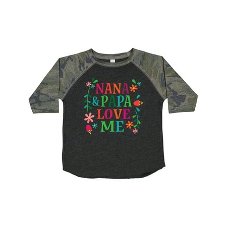 

Inktastic Nana and Papa Love Me Gift Toddler Toddler Girl T-Shirt