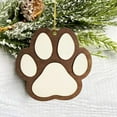 thumbnail image 5 of Dog & Cat Pawprint Christmas Keepsake Ornament, Wooden Hanging Decor for Christmas Tree, DIY Pet Hanging Wood Signs & Tags Xmas Gift 3/2/1PCS, 5 of 7