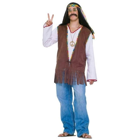 Morris Costumes FM61664 Faux Suede Hippie Vest