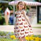thumbnail image 5 of Fotbe Dachshund Walking Vestido de Dormir para Niñas de 3 a 10 Años, Mangas Cortas, Estilo Princesa, Pijama Camisón con Mangas Voladas-Medium, 5 of 6