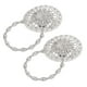 thumbnail image 1 of Sparkling Crystal Flower Curtain Tiebacks, Curtain Tiebacks Decoration Stainless Steel Spring Wire  For Bathroom For Living Room ANGGREK Curtain Buckle Clips, 1 of 8