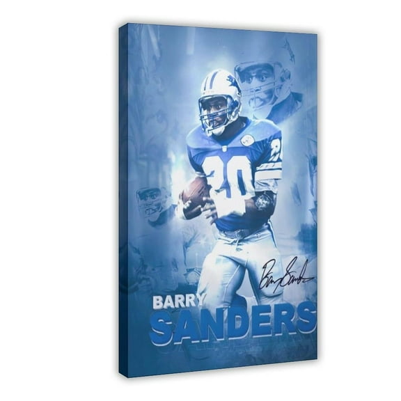 American Football Barry Sanders Posters Sports Star98 Canvas Poster