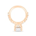 thumbnail image 4 of 3.00Ct Elongated Cushion Cut Moissanite Solitaire Engagement Ring, Accent Band, 14K Rose Gold, 4 of 7