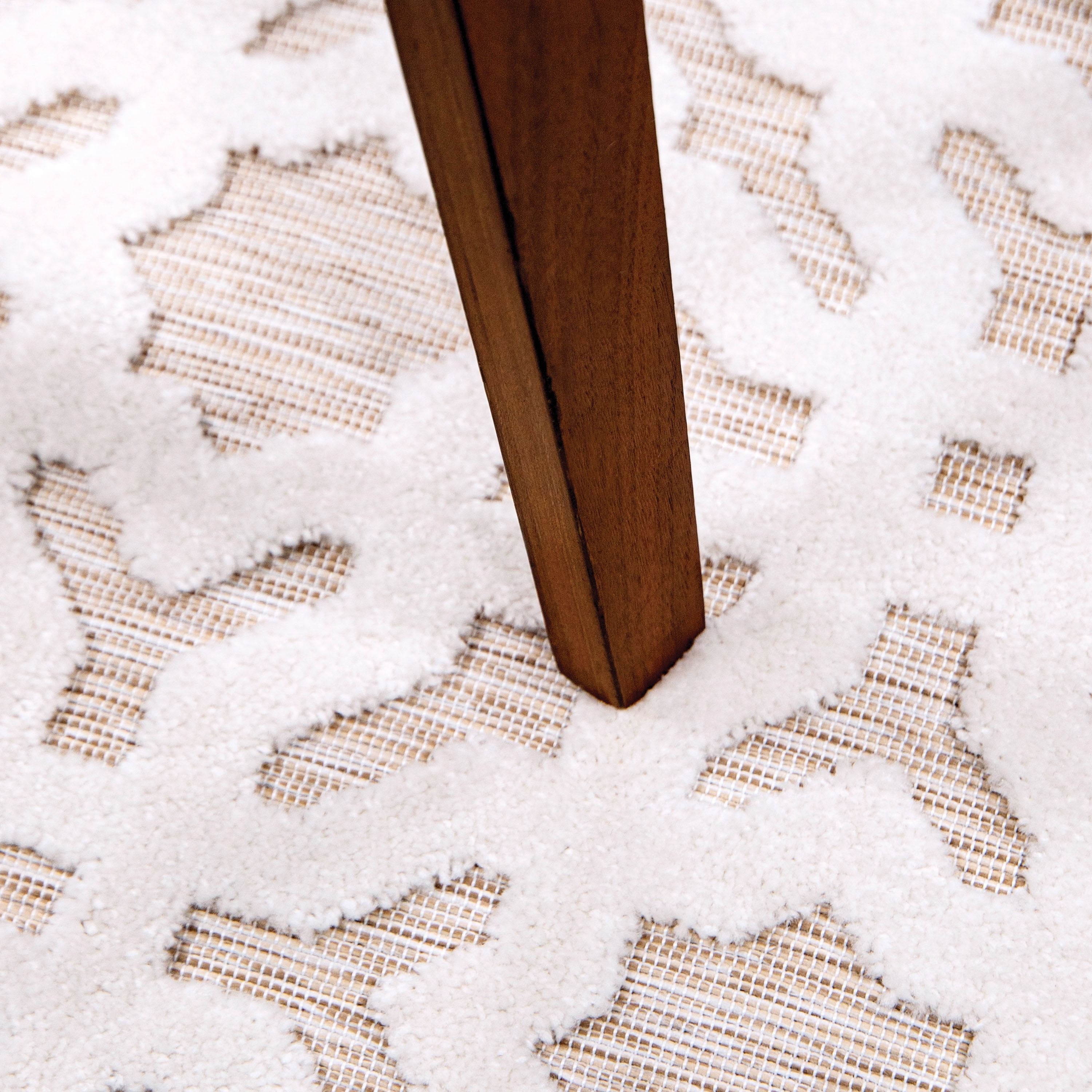My Texas House Claire 1'11" X 7'6" Natural Driftwood Geometric Runner Rug