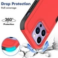 thumbnail image 3 of iPhone 14 Pro Case, Allytech Military Grade Protective Anit-Scratch Shockproof Drop Proof Bumper Defender Back Cover Case for Apple iPhone 14 Pro 6.1" - Red, 3 of 5