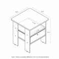 thumbnail image 5 of Furinno Andrey End Table Nightstand with Bin Drawer, Set of 2, Pink, 5 of 5