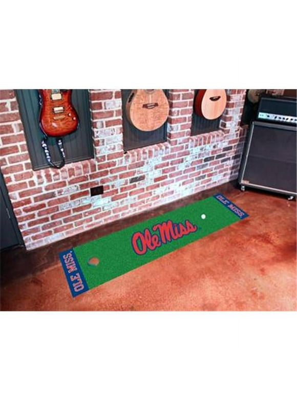 FANMATS 11125 Mississippi Putting Green Runner 24 in. x 96 in.