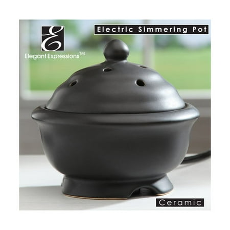 Elegant Expressions by Hosley Black Electric Oil Warmer