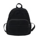 thumbnail image 4 of Mochila de moda para adolescentes, de pana, con asa superior, suave. Negro, 4 of 9