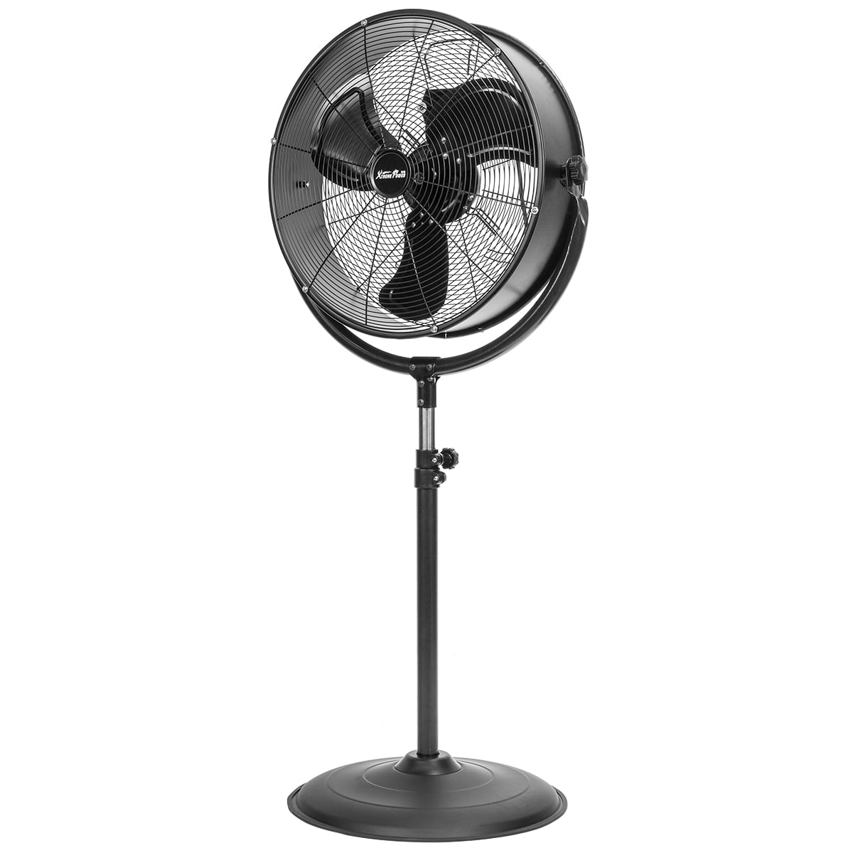 Dealberry Air Circulator Chrome Metal High-Velocity Cold Adjustable Floor Fan 18