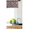 thumbnail image 3 of Ambesonne Geometric Window Valance, Grid Vivid Squares, 54" X 12", Multicolor, 3 of 3
