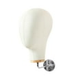 thumbnail image 2 of Manikin Head Hat Wig Exhibtion Stand Wall Mount Hat Hats Pieves Servody Canvas 15 cm de plata, 2 of 8