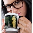 thumbnail image 2 of Lord Murugan Statue At Entrance To Batu Caves, Kuala Lumpur, Malaysia, 11oz Two-Tone Black Mug, 2 of 7