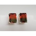 thumbnail image 3 of 3.5ct Watermelon Tourmaline Sterling Silver Earrings, 3 of 8