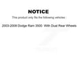 thumbnail image 2 of Transit Auto Rear Disc Brake Caliper Rotors and Semi-Metallic Pads Kit for Car 2003-2008 Dodge Ram 3500 with Dual Wheels KC8-100635P, 2 of 11