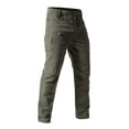 thumbnail image 5 of Zimjoy Hiking Pants Men Cargo Waterproof Ripstop Work Pants Stretch Light Weight Utility Trousers Waistband Durable Trousers with Multi Pocket, Army Green XL, 5 of 5