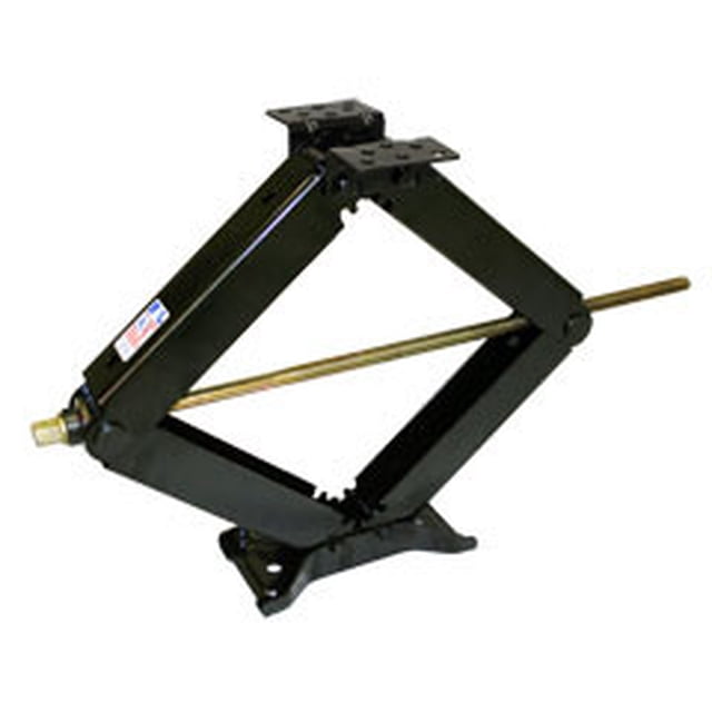 BAL RV Leveling Jack 24003D Manual; 5000 Pound Static Load Capacity; 4 Inch To 30 Inch Travel; Scissor Type; Set of 2; With Mounting Hardware And Swivel Head Deluxe Crank Handle