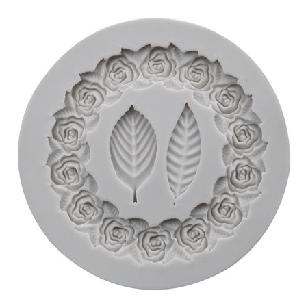 

HOTYA Silicone Rose Flower Shape Moulds Food Grade Silicone BPA Free Perfect for Baking Jelly Chocolate Cake Border Decorating