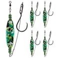 thumbnail image 5 of NIBOLOG 5Pcs Catfish Float Rig Kit with Sharp Hook Crane Swivel Coated Line Sea River Lake Freshwater Saltwater Fishing Float Rig Outdoor Fishing Accessories, 5 of 8