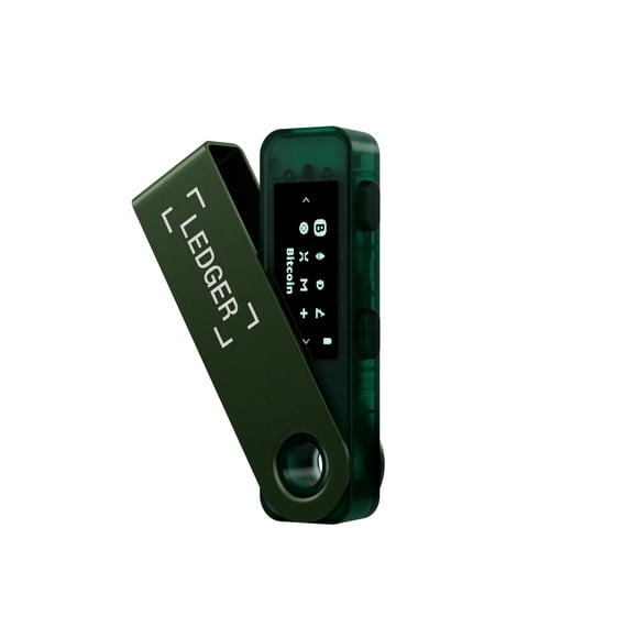 Cartera de hardware Ledger Nano S Plus, color verde esmeralda