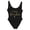 Black, variant on One Piece Swimsuits for Women Team Bride Bathing Suit Padded Bridesmaid Adjustable Tie Back Bridal Tankinis Swimwears