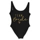 thumbnail image 1 of MKLEKYY Bikini Mujer Traje De Baño Women Fashion Letter Print Piece Swimsuit Sexy Bikini Swimwear Bathing Sleeveless Backless Swimsuit 2697, 1 of 4