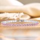 thumbnail image 2 of JeenMata 11 TCW Octubre de corte redondo - Turmalina rosa - Pulsera de tenis con piedra natal para mujer en diseño de eternidad - Chapado en oro blanco, Mujer, Adulto, 2 of 6