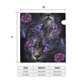 thumbnail image 5 of Lsque Purple-Eyed Floral Leopard Mailbox Cover Standard Size ,Magnetic Mailbox Covers Post Wraps Letter Box Cover -25.5x21 in, 5 of 9