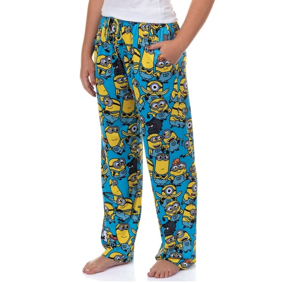Minions Pajamas Women's All Over Character Print Adult Lounge Sleep Pants