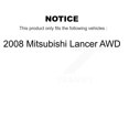 thumbnail image 2 of Transit Auto Rear Brake Drum Shoe Hardware and Wheel Hub Bearing Assembly Kit for Car 2008 Mitsubishi Lancer AWD - Left Right Side (Driver Passenger) K7D-100275, 2 of 11