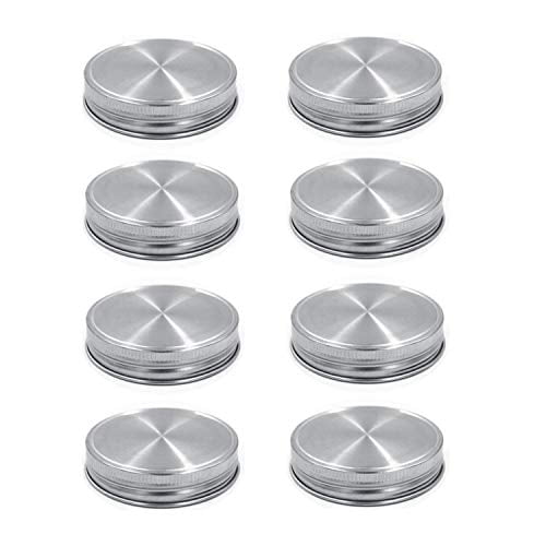 8pcs Pack Regular Mouth Mason Jar Lids for Ball Kerr and More, Made of