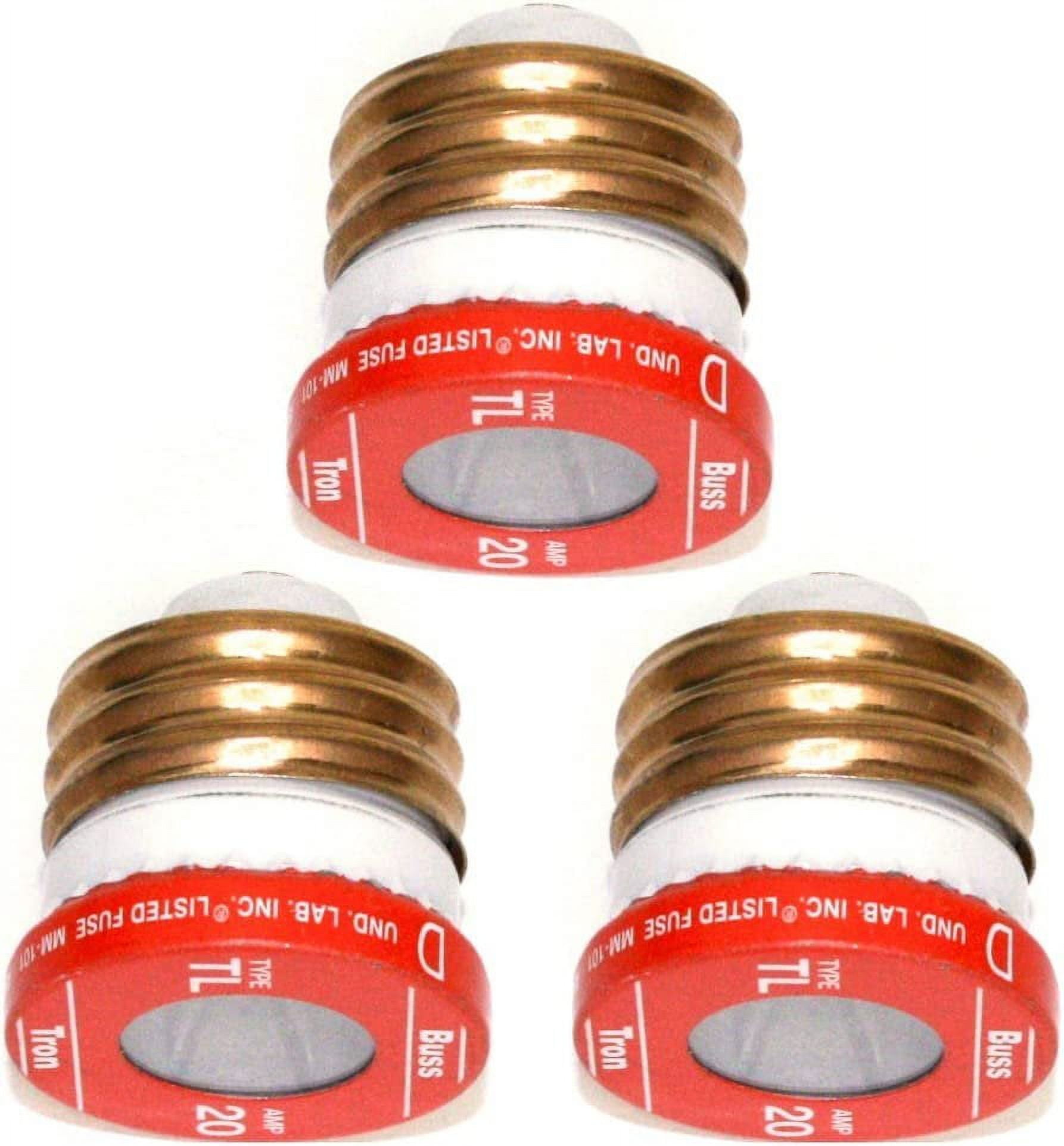Bussmann, BP/TL-A BP 3-Pack TL Assorted Plug Fuses, 15/20/30 Amp
