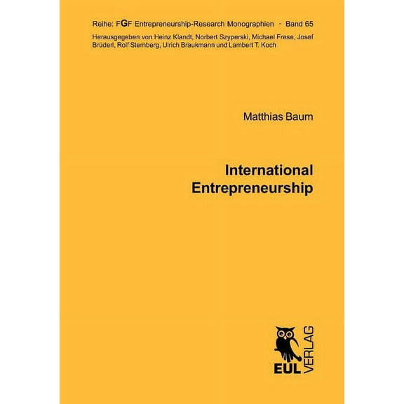 International Entrepreneurship (Paperback)