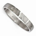 thumbnail image 5 of Edward Mirell Titanium & Sterling Silver .10ctw Diamond Bangle, 5 of 7