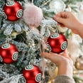 thumbnail image 5 of DefiDgd 6pcs 2.36inch Christmas Ball Ornaments Set,Christmas Tree Hanging Decorations,Glittering Shatterproof Balls for Xmas Tree, Holiday Party Decor(B), 5 of 6