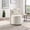 White, variant on Leumius 360° Swivel Accent Chair with Storage,Velvet Curved Chair with Gold Metal Base for Living Room,Nursery,Bedroom-Gray