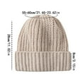 thumbnail image 3 of Luxalzxs Womens Knit Beanie Hat Winter Thick Solid Color Fleece Lined Beanie Caps Skiing Beanies Skull Cap, 3 of 5