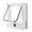 White, variant on Easy Joy Cat Door White Magnetic 4-Way Locking Cat Flap Door for Interior Exterior Doors XL(Flap Size 7.7" x 8.9")