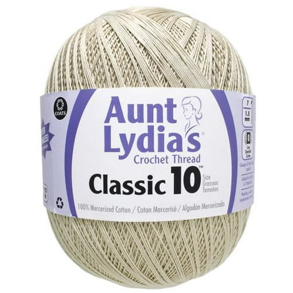 Aunt Lydia's® Classic™ Cotton Crochet Thread, 2730 Yards Size 10