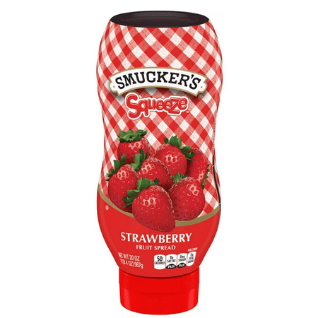 (3 pack) Smucker's Squeeze Strawberry Fruit Spread, 20 oz