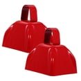thumbnail image 5 of TOYMYTOY 2Pack Metal Decorative Cow Bells Noise Making Square Handle Design for Celebrations, 5 of 8