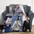 thumbnail image 4 of Cool #7 Jamie Dornan Blanket Ultra Soft Flannel Fleece Blanket Stylish Bedroom Living Room Sofa Warm Blanket All Season Use 40""*50"" （100 * 130cm）, Style-11, 4 of 5