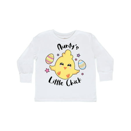 

Inktastic Happy Easter Aunty s Little Chick Gift Toddler Toddler Girl Long Sleeve T-Shirt