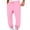 Pink, variant on LpwkSSA Unisex Drawstring Elastic Waist Double Pocket Pants Lightweight Soft Hoodie Fabric Casual Long Pants for Leisure Work Home Activities Brown S