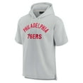 thumbnail image 2 of Unisex Fanatics Gray Philadelphia 76ers Elements Super Soft Fleece Short Sleeve Pullover Hoodie, 2 of 3