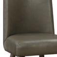thumbnail image 4 of Dining Chairs Grey and Grey Oak Upholstered Back Side Chairs (Set of 2),Wooden Dining Chairs, 4 of 6