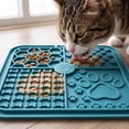 thumbnail image 3 of Lick Mat for Dogs & Cats with Suction Cups, Dog Lick Mat for Anxiety Relief, Peanut Butter Licking Pad for Boredom Reducer, Perfect for Bathing Grooming, Green, 5.91", 3 of 6