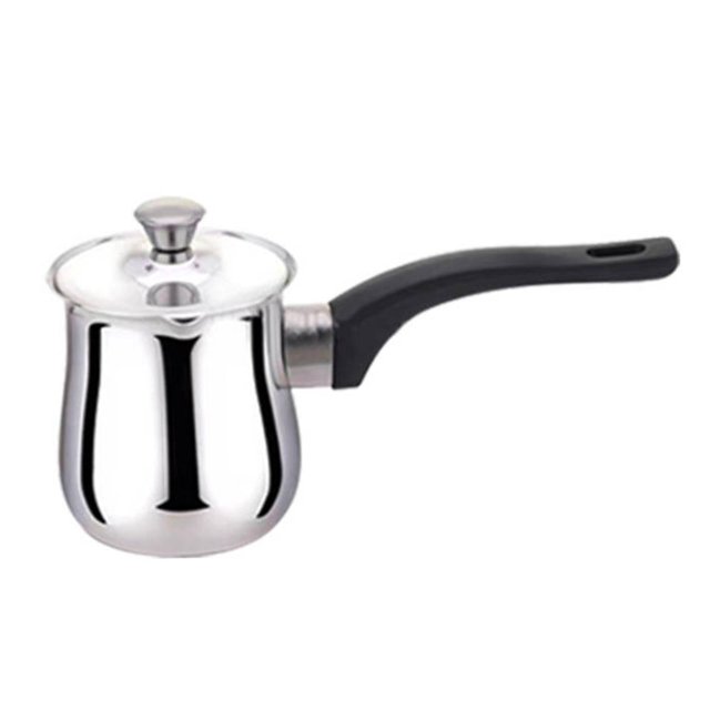 Langgg Coffee Pot Portable Stainless Steel Coffee Cup for Kitchen Restaurant Office 900ml Silver 1080ml